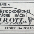 Rott, reklama 30 l�ta