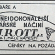 Rott, reklama 30 léta