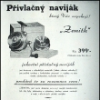 Reklamní leták Zenith Stará Turá 1946