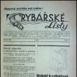 Ukázka obálky časopisu Rybářské listy  1938