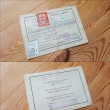 Povolenka k rybolovu (čekatel) - Ryb. spolku v Lovosicích,  rok 1947