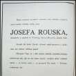 �mrtn� ozn�men� J. Rouska