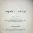 Hospod��stv� rybni�n� - Ing. Theodor Mokr�, vyd�no 1935
