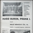 Hugo Burok, reklama 30 léta