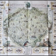 Mapa sportovn�ho ryb��stv� a lovn� ryby v �esk�ch �ek�ch 1954, vyd�no ve dvou form�tech.