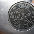 ��dlo  - v�t�� model se skl�p�c� kli�kou, v�robce Ing. Josef ��dlo Praha Sm�chov, detail signace.