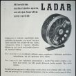 Reklamní leták Ladar / Jan Paulát 1946