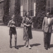 Vilhelm Thner s manelkou a synem v roce 1954