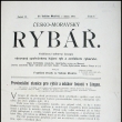 Ukázka obálky časopisu Českomoravský rybář 1904