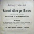 Zákony rybářské a honební zákon pro Moravu - 1896